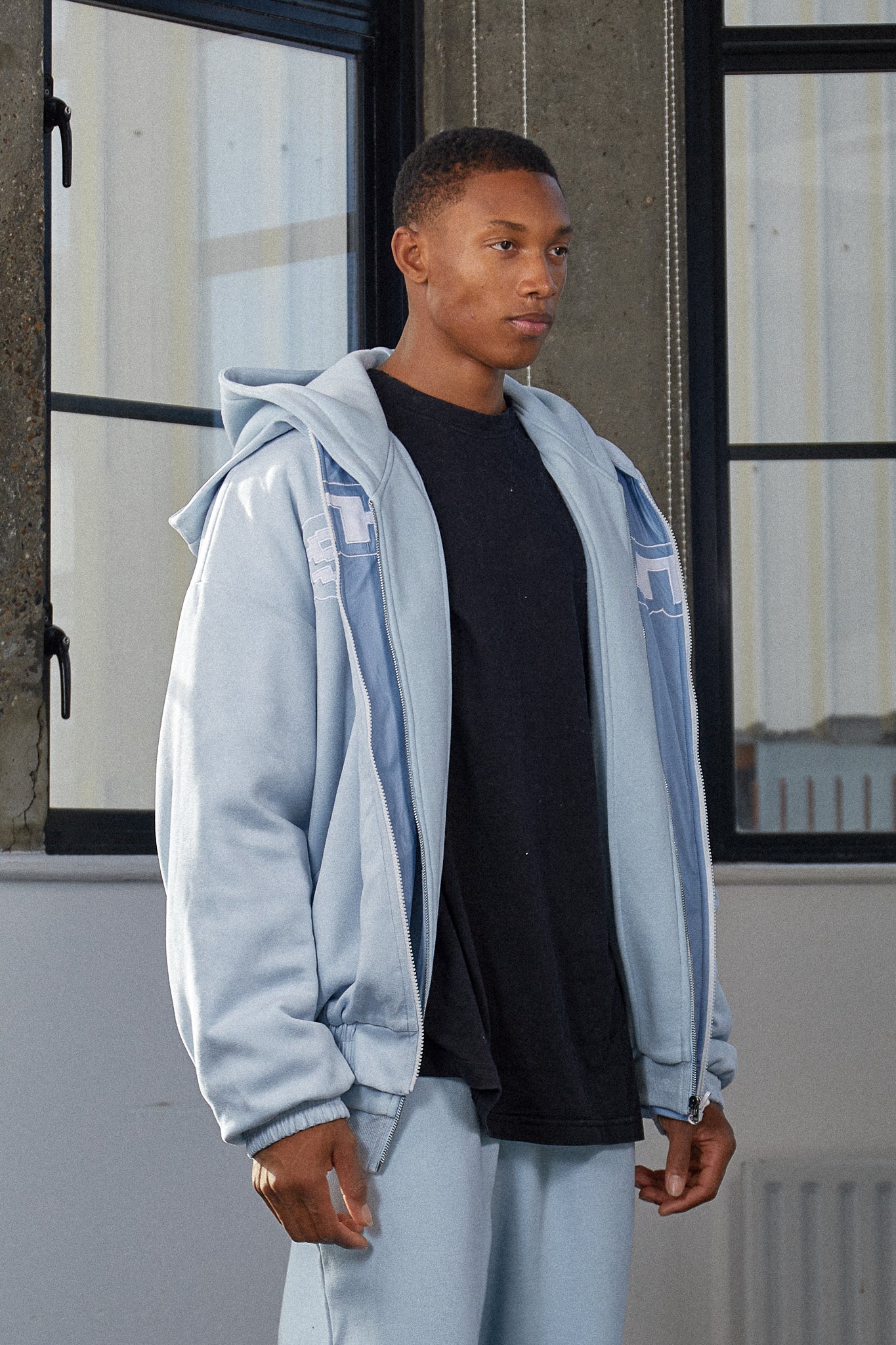"COMPANY" REVERSIBLE JACKET - Blue