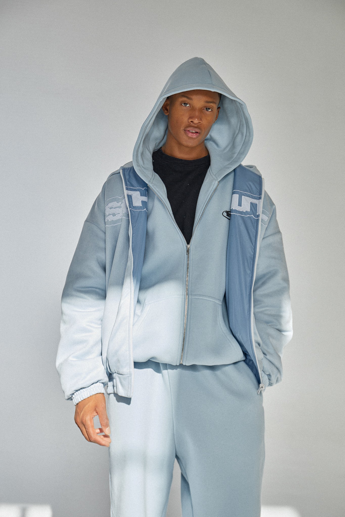 "COMPANY" REVERSIBLE JACKET - Blue
