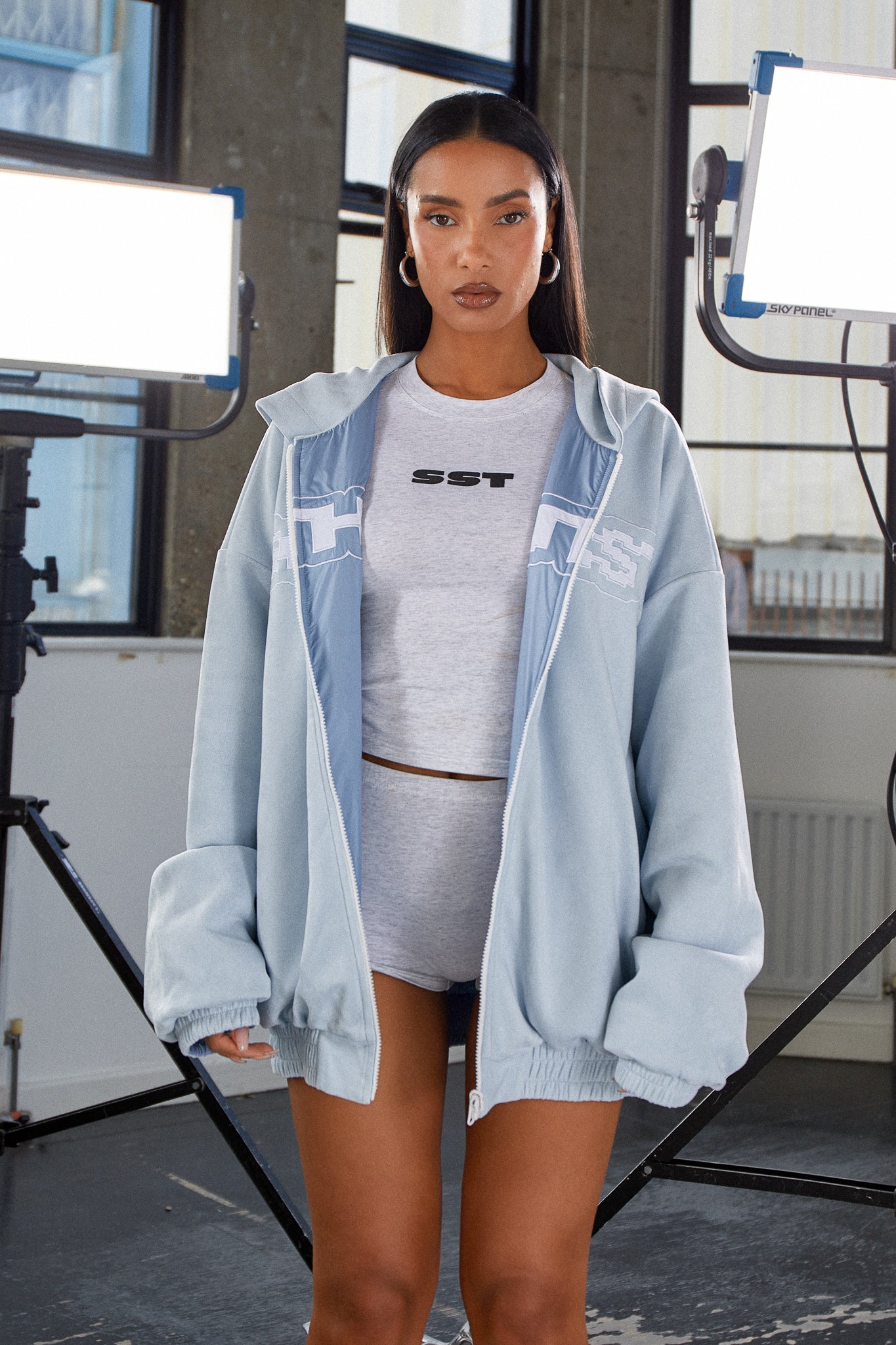 "COMPANY" REVERSIBLE JACKET - Blue