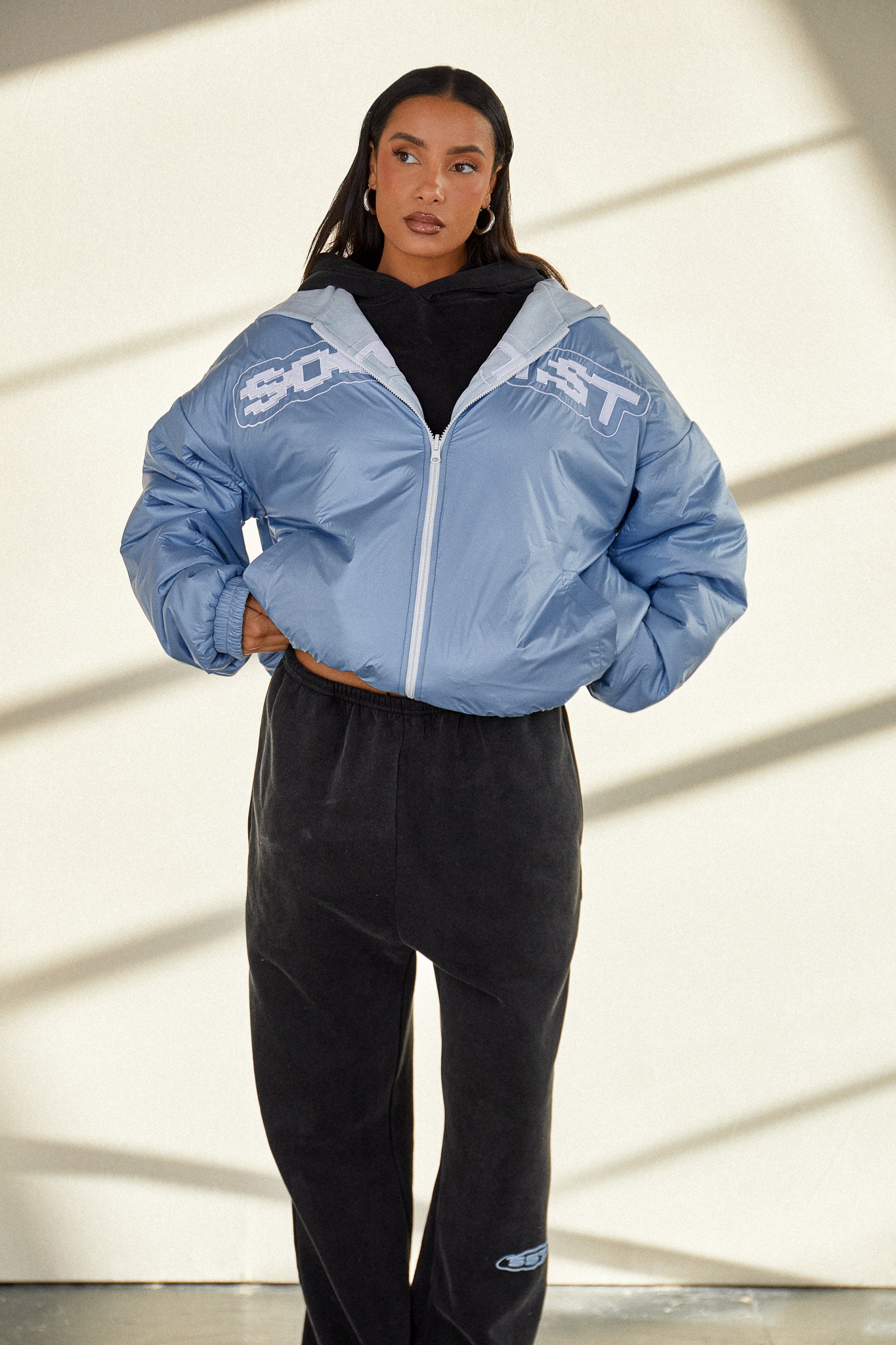 "COMPANY" REVERSIBLE JACKET - Blue