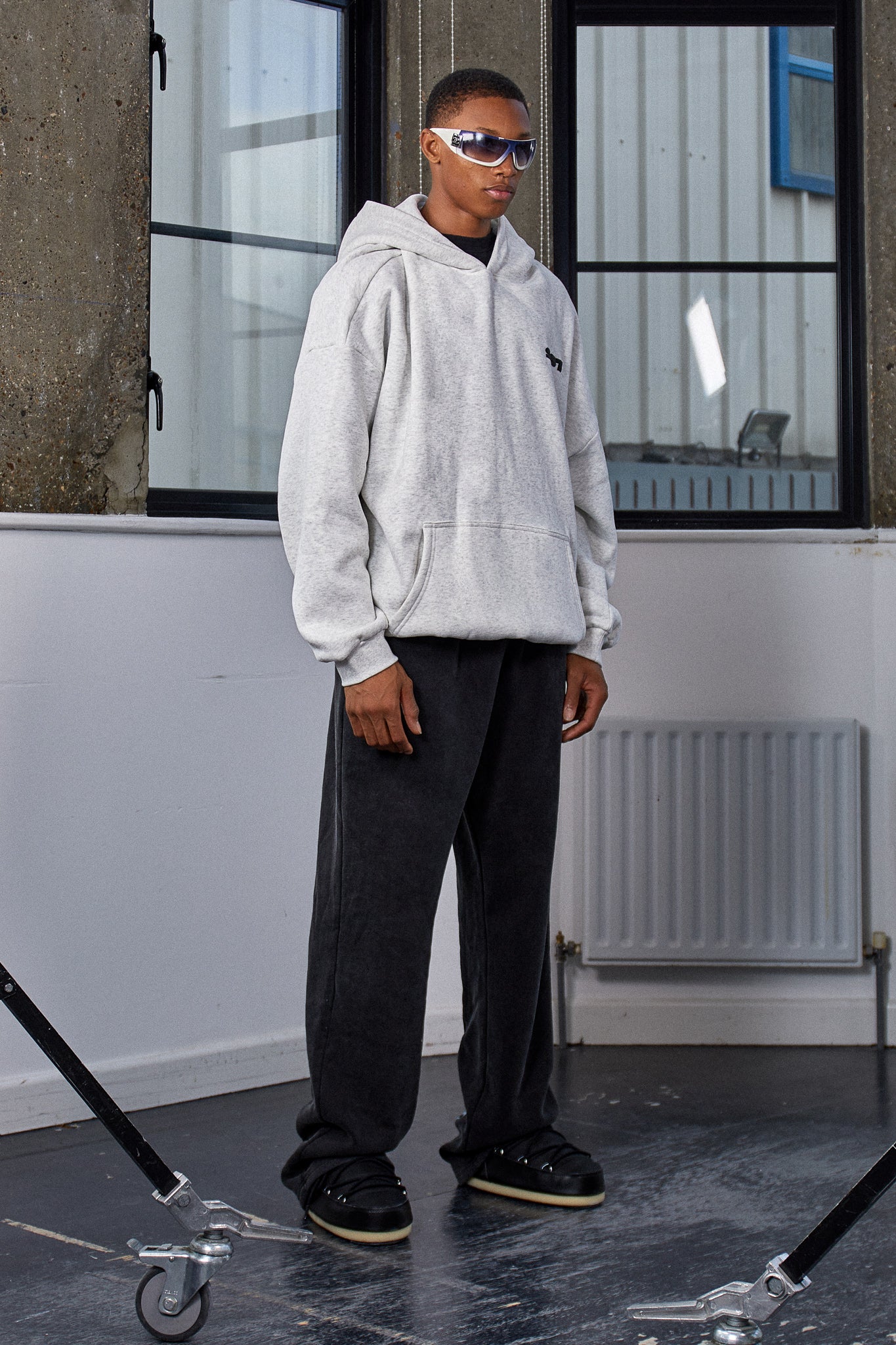 "SUNDAY" HOODY - Marl Grey