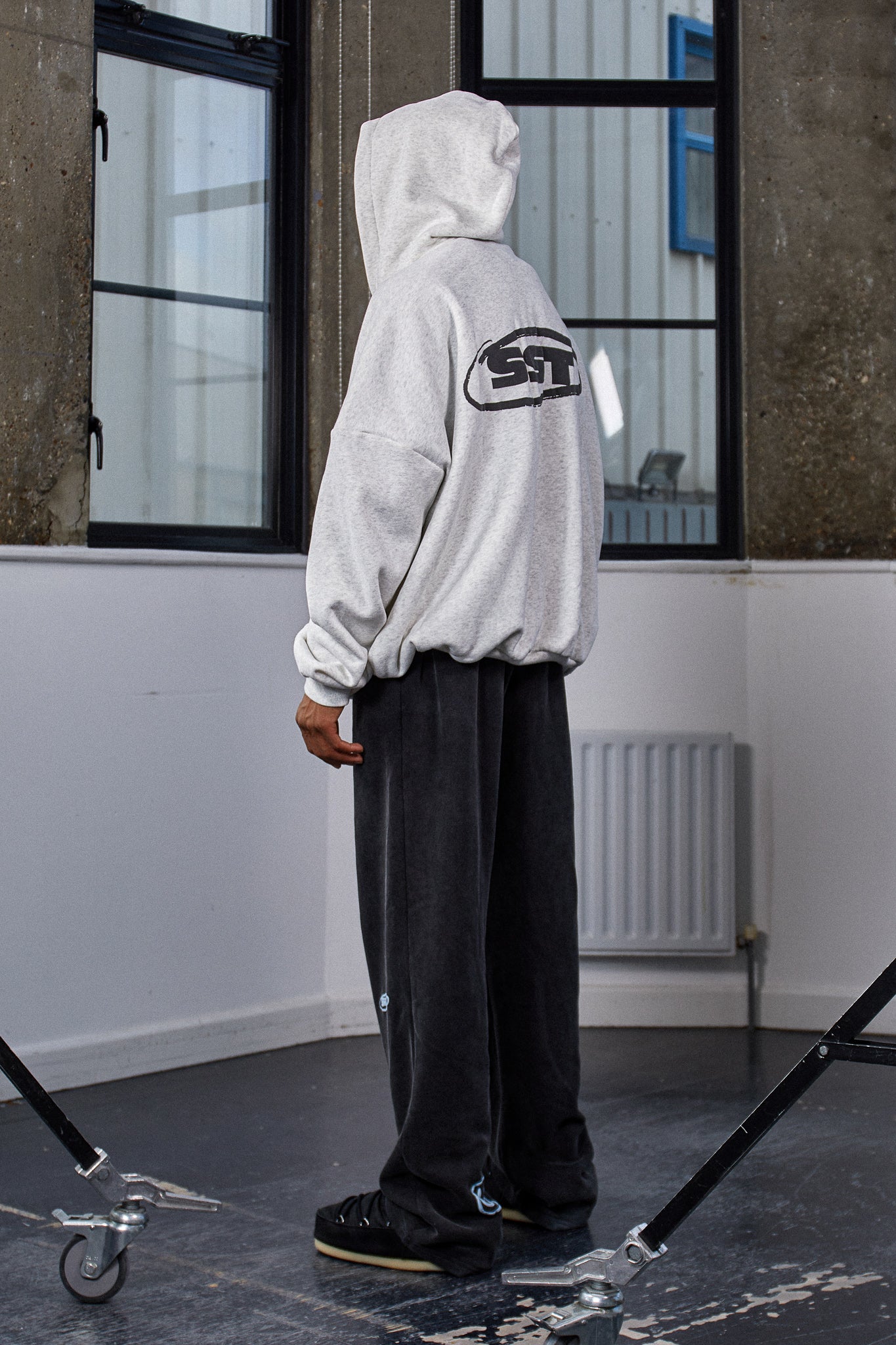 "SUNDAY" HOODY - Marl Grey