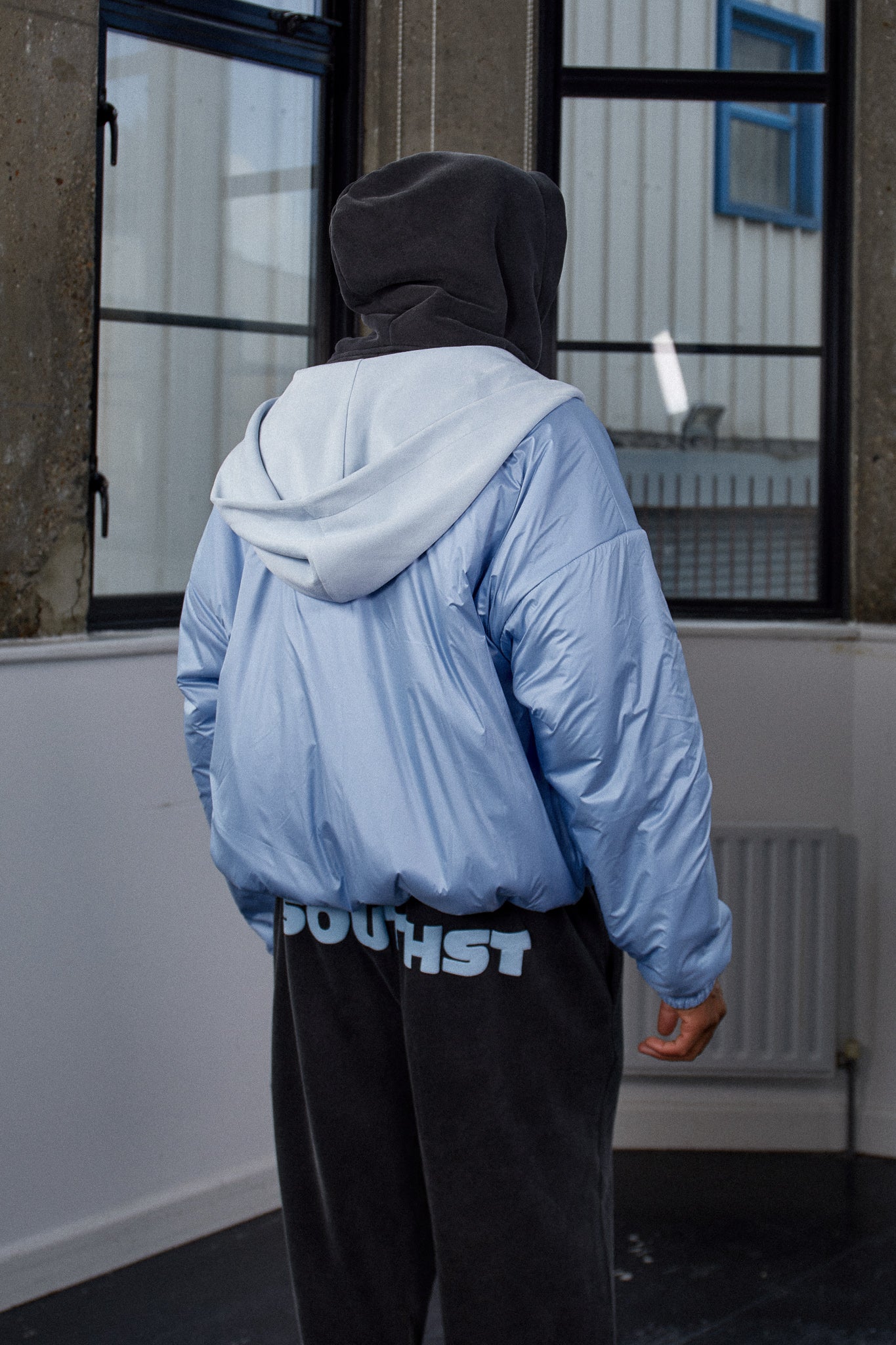 "COMPANY" REVERSIBLE JACKET - Blue