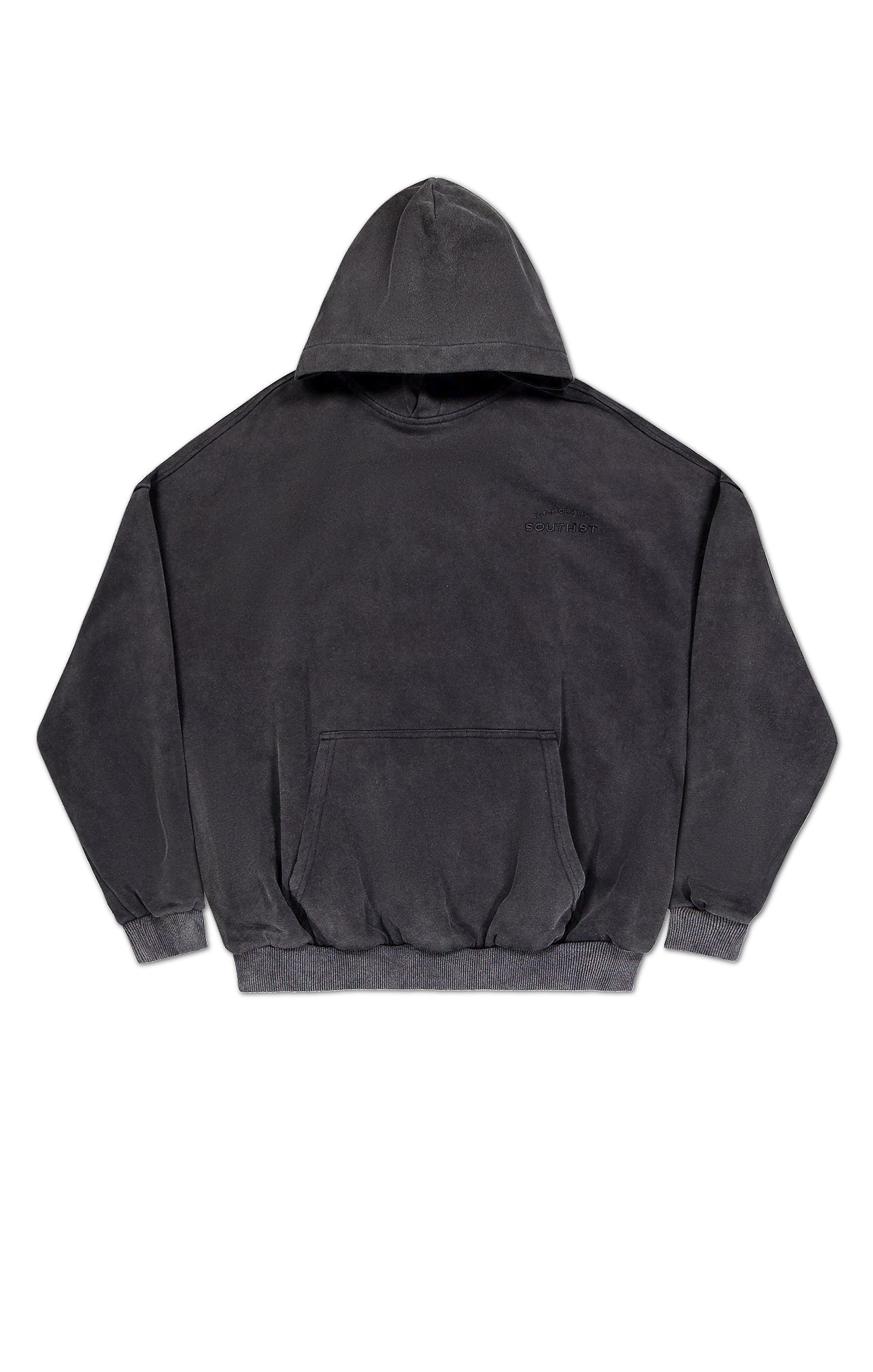 "STING" HOODY - Washed Black