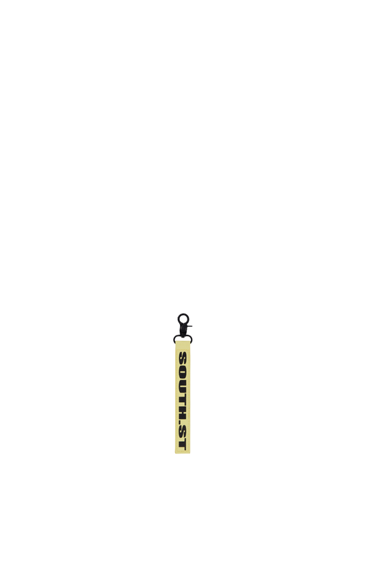TOKYO FAUX LEATHER KEYRING - Yellow