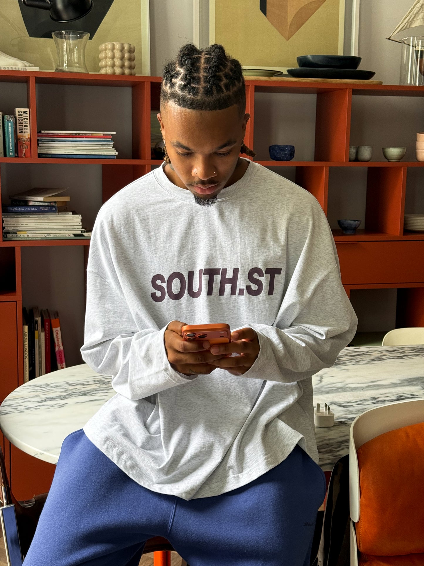 LDN LONG SLEEVE - Grey / Purple