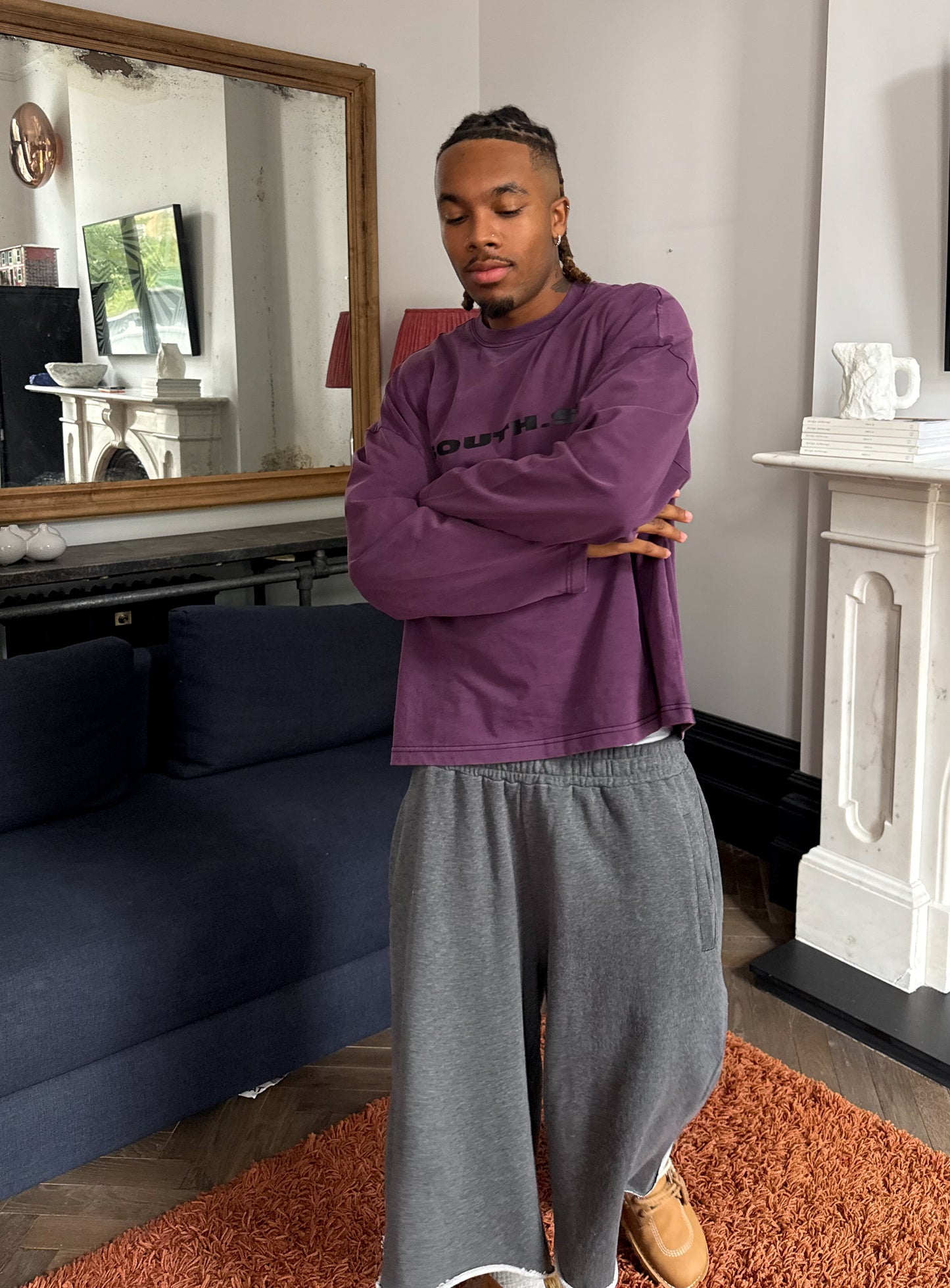 LDN LONG SLEEVE - Purple / Black