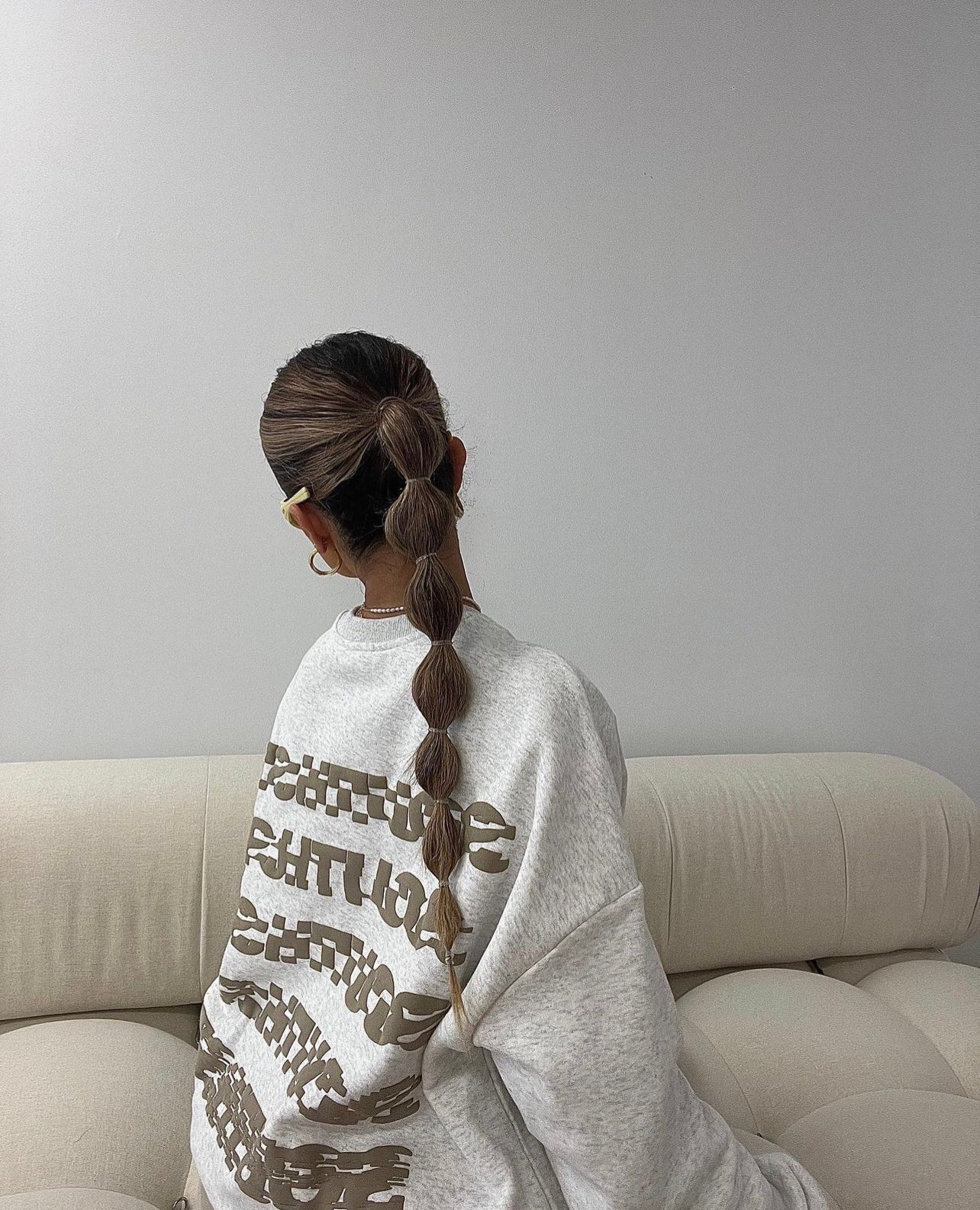 "DISTORT" SWEATSHIRT - Marl grey