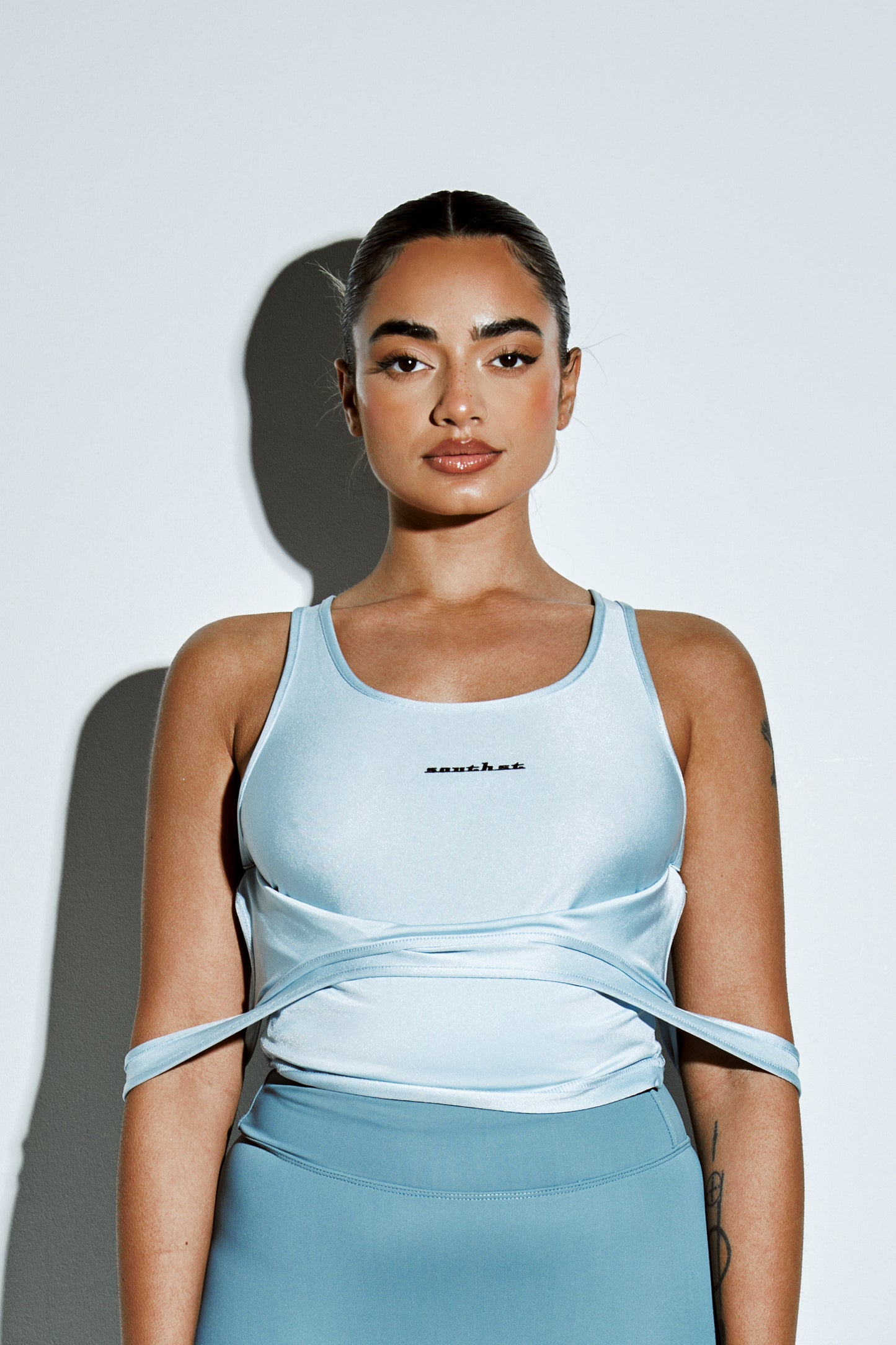 "DOUBLED" TOP - Blue