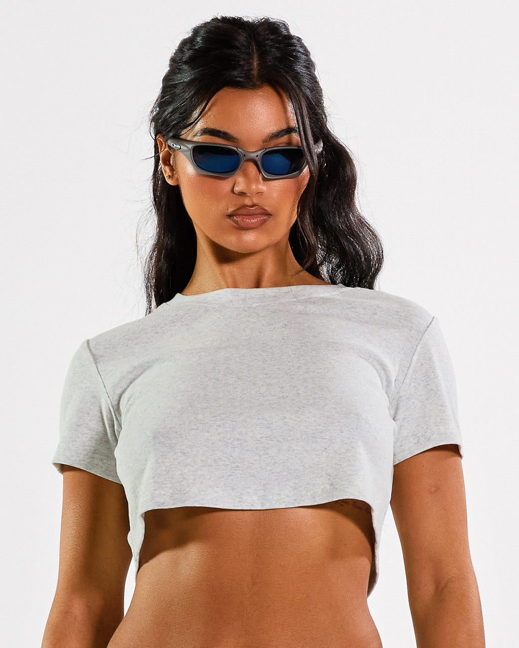 "MODEL" CROP TEE