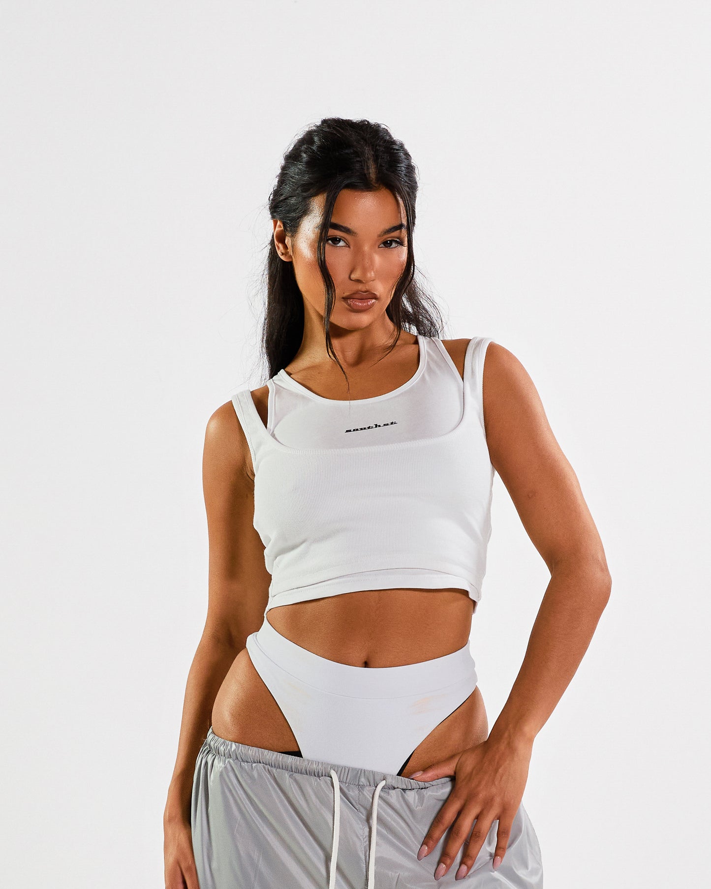 "DOUBLED" TOP - White